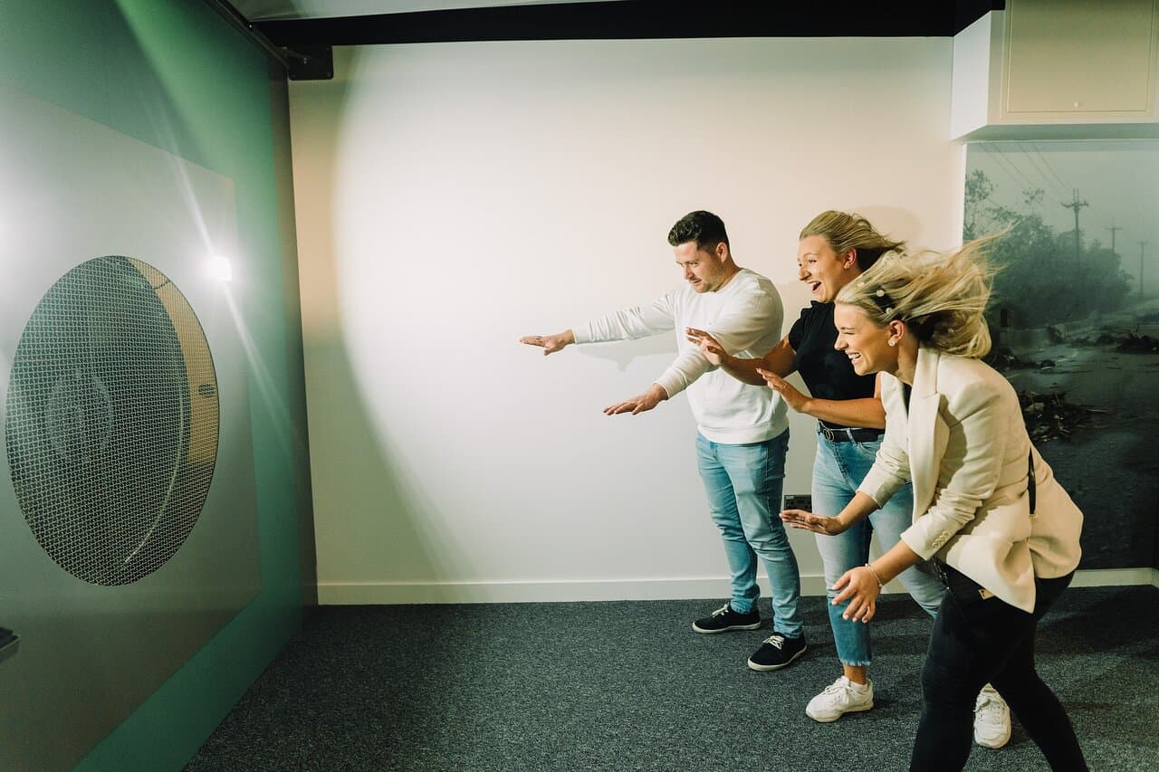 Get blown away by our hurricane wall.