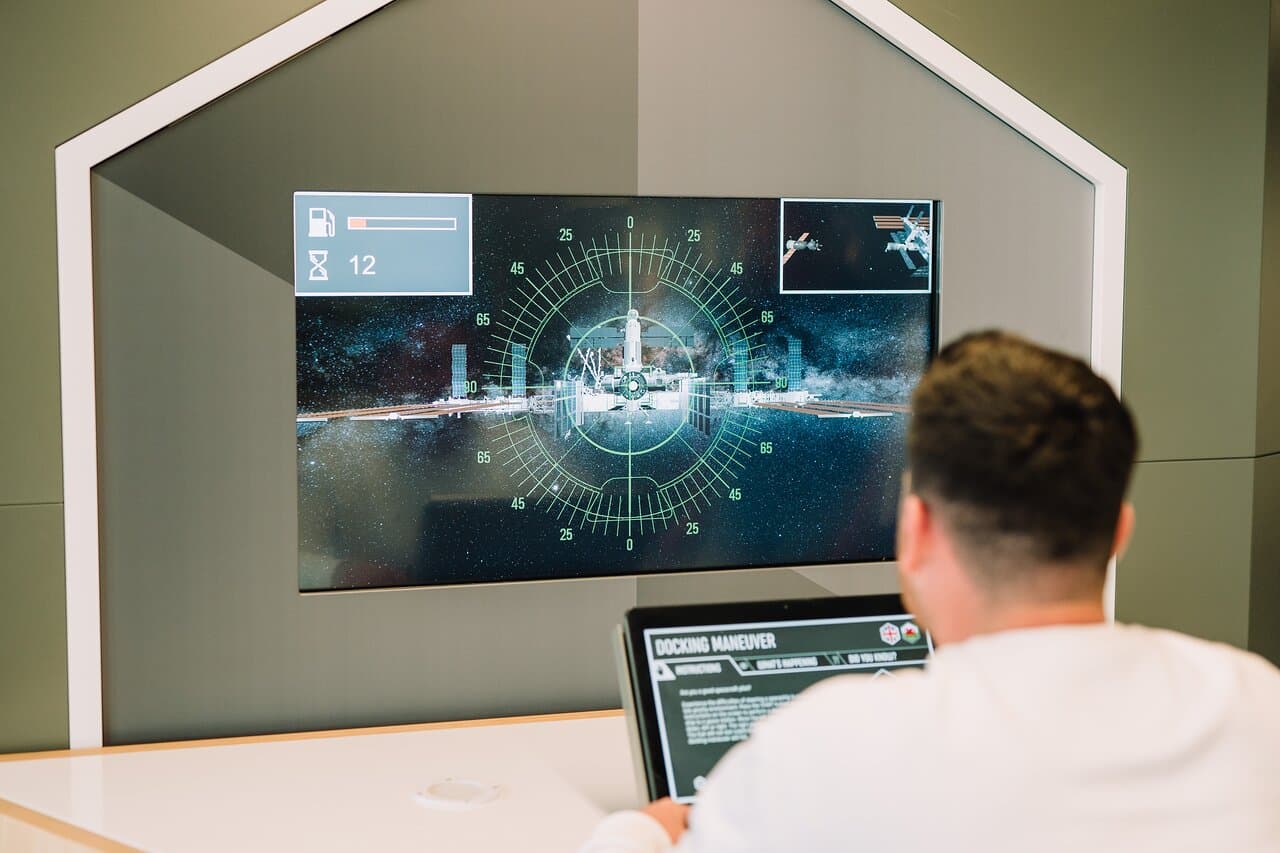 Racing against the clock and dwindling fuel supplies to dock with the International Space Station.